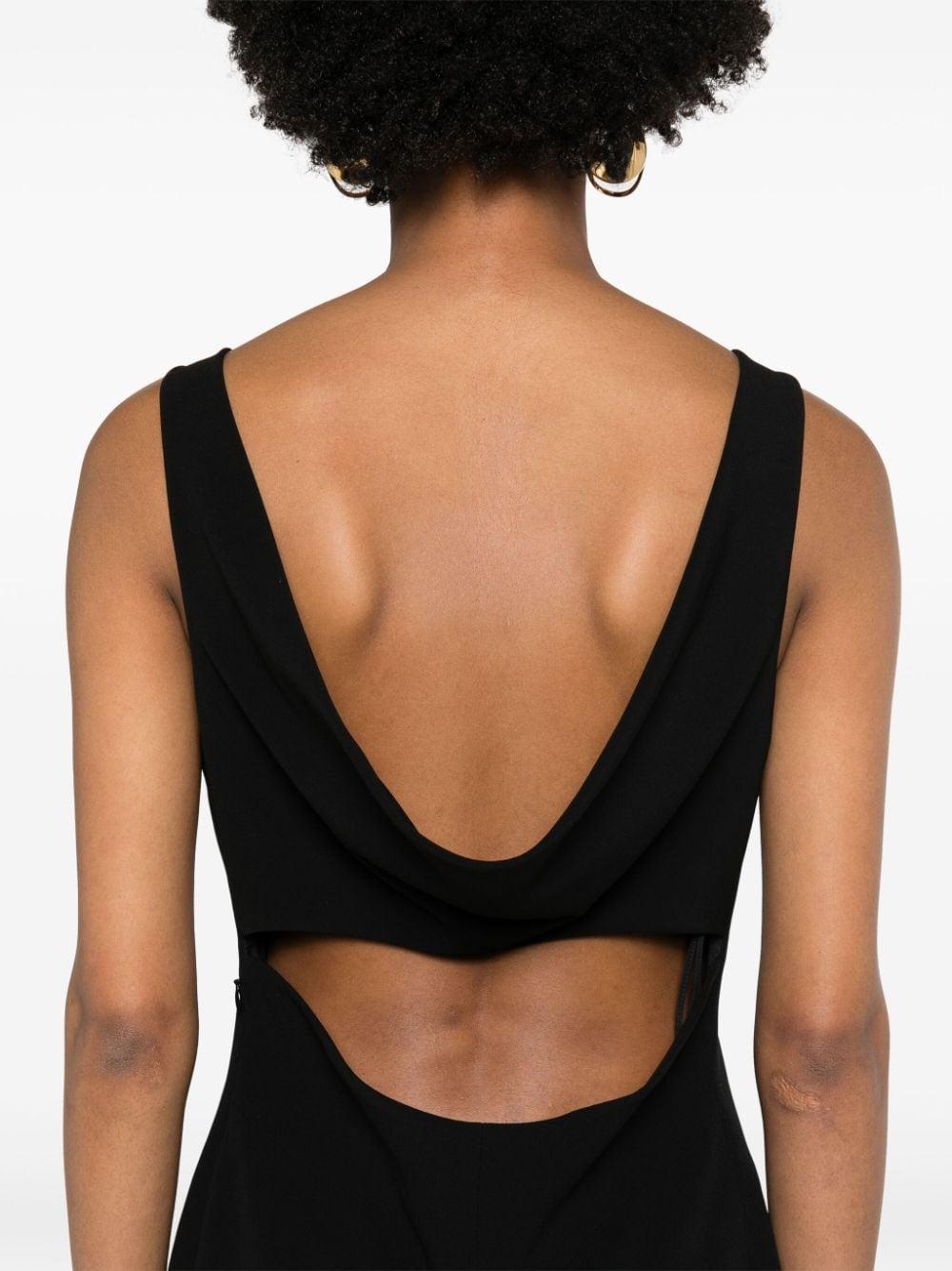 cowl-back crepe minidress<BR/><BR/><BR/> BW226014N6 001 GIVENCHY 