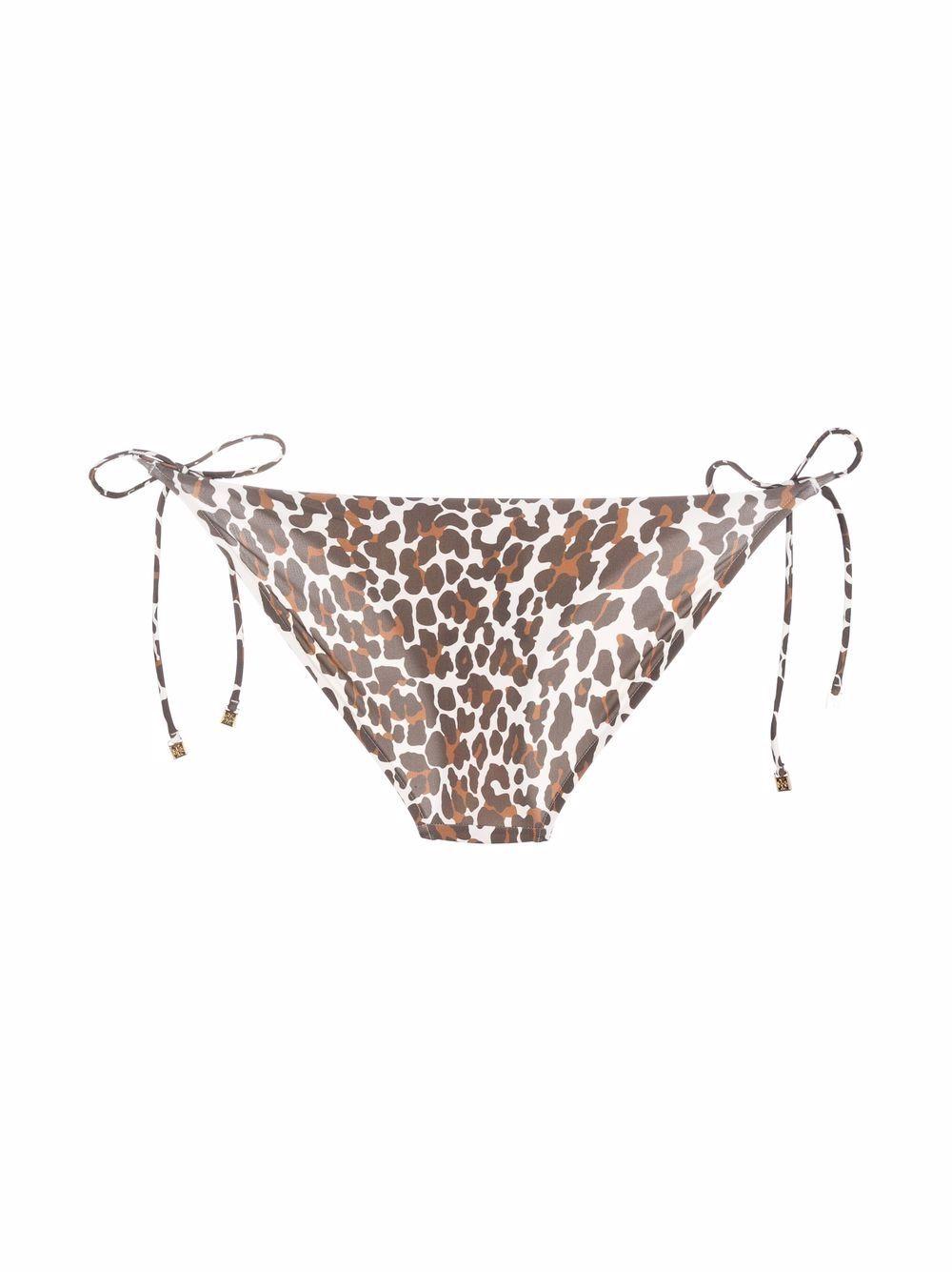 Brown/white leopard-print bikini bottoms 79313 275 TORY BURCH 