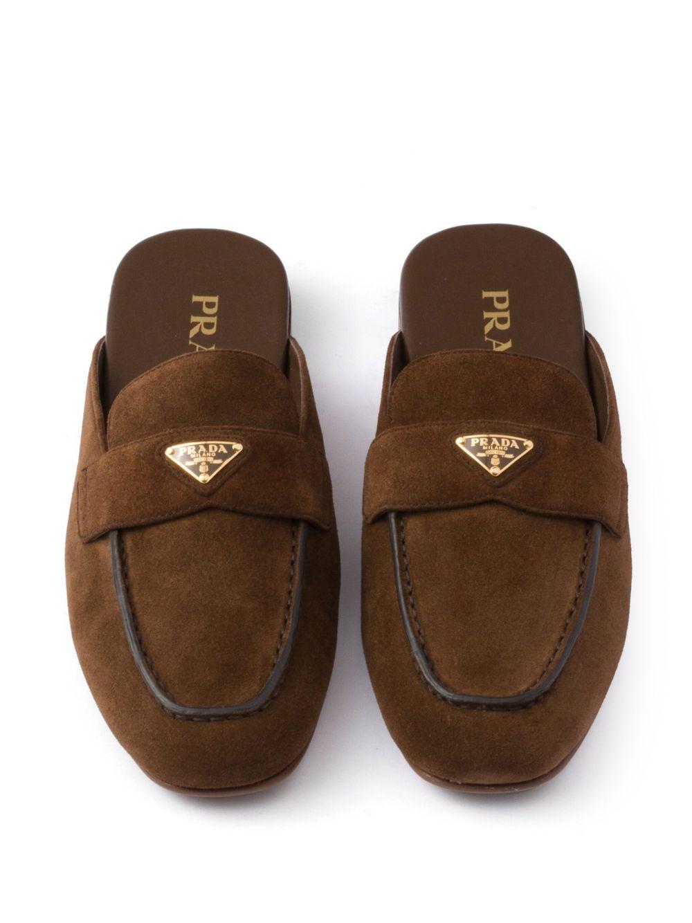 Suede slippers 1D766N103 F-010F0324 PRADA 