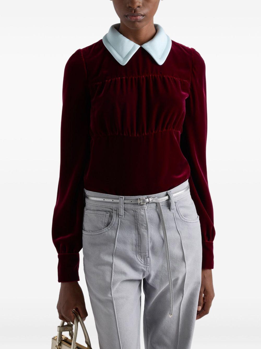 Velvet top P958N178Y S-OOOF0041 PRADA 