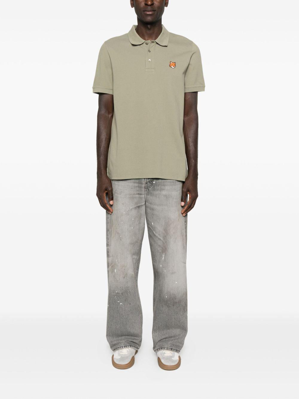 "Fox Head" polo shirt PM00209KP0002 P131 MAISON KITSUNÉ 