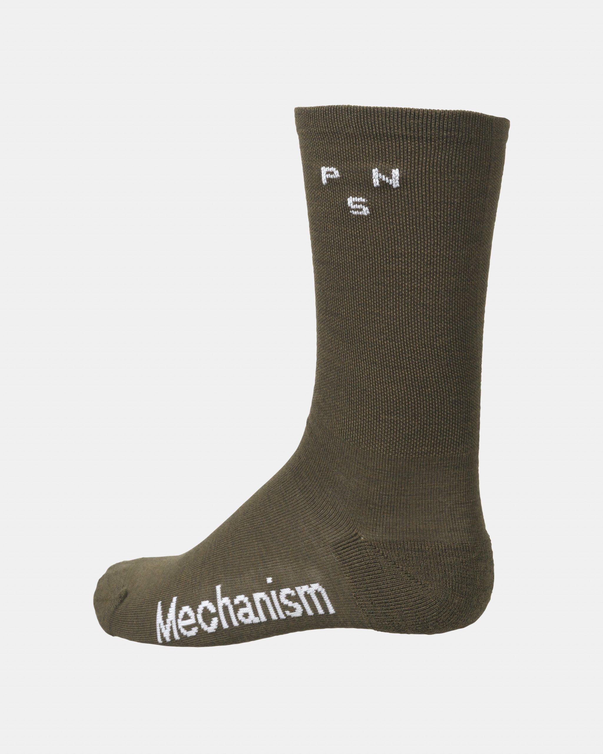 PNS logo socks NF01CFH DARK OLIVE PAS NORMAL STUDIOS 