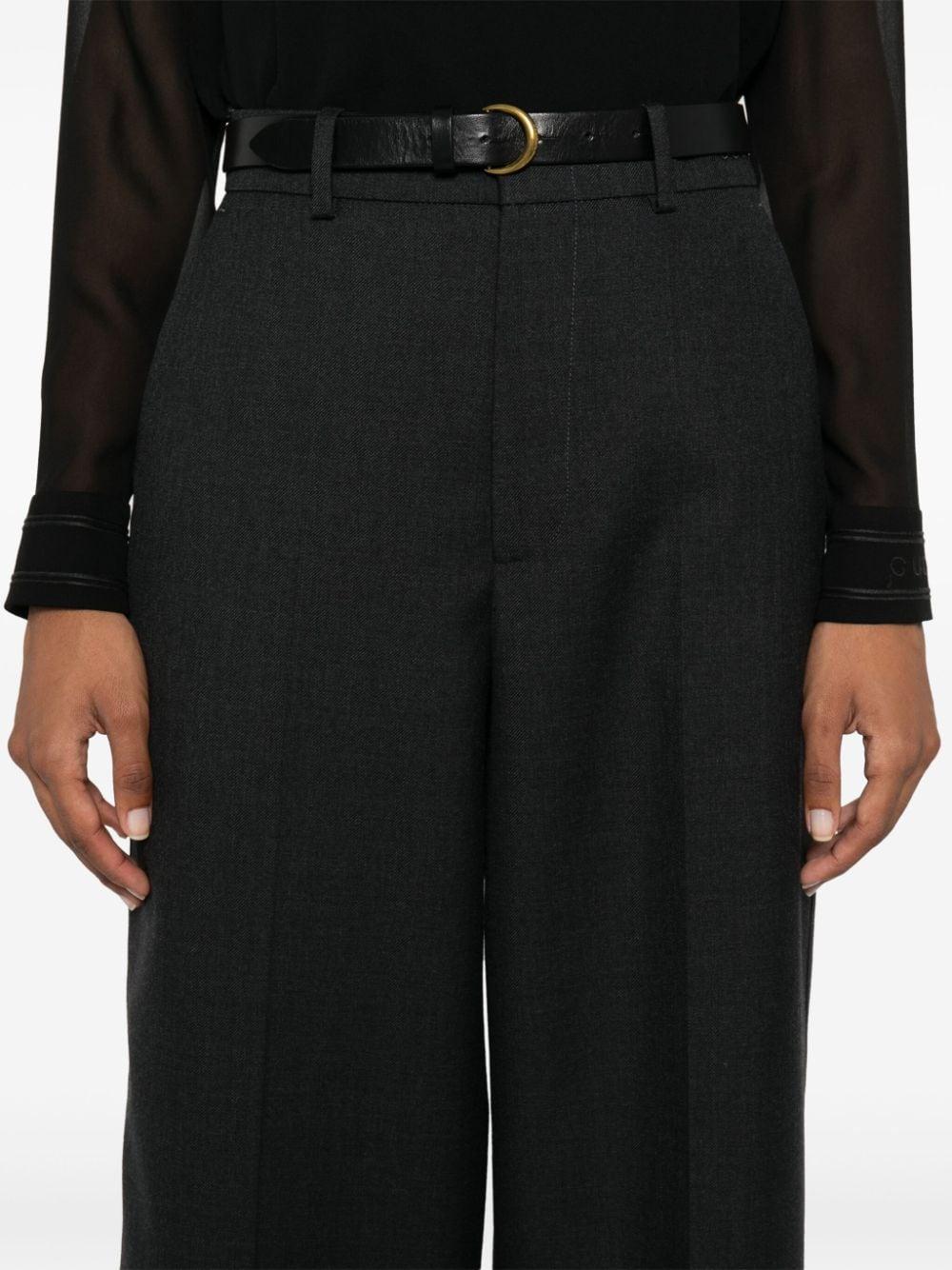 Wool gabardine trousers<BR/><BR/><BR/><BR/><BR/> 800107 ZARRB1165 GUCCI 