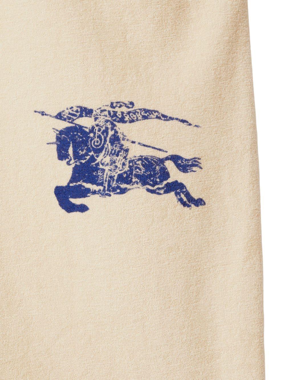 Logo-jacquard towelling-finish T-Shirt<BR/><BR/><BR/> 8081233 B8620 BURBERRY 