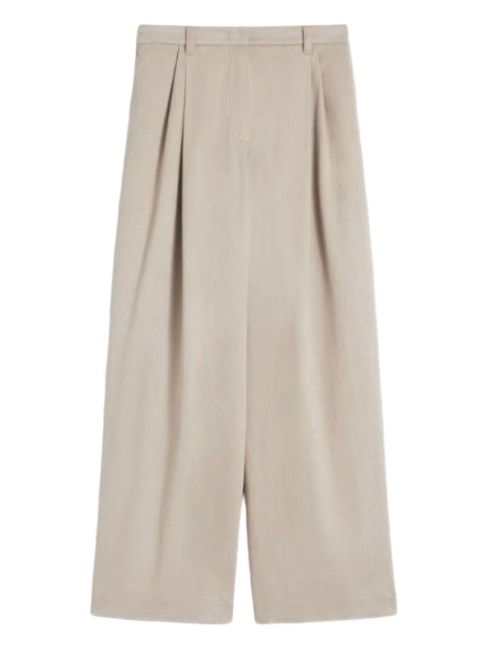 Stretch drill wide-leg trousers 2529136013 OMERO001 MAX MARA S 
