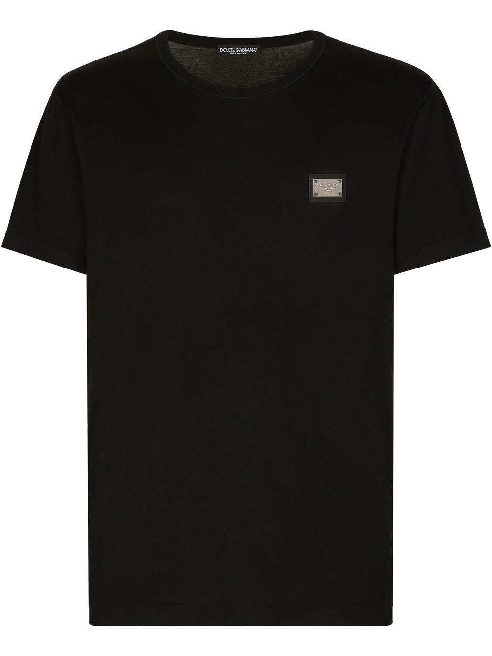 Logo-tag cotton T-shirt G8PT1T G7F2IN0000 DOLCE & GABBANA 