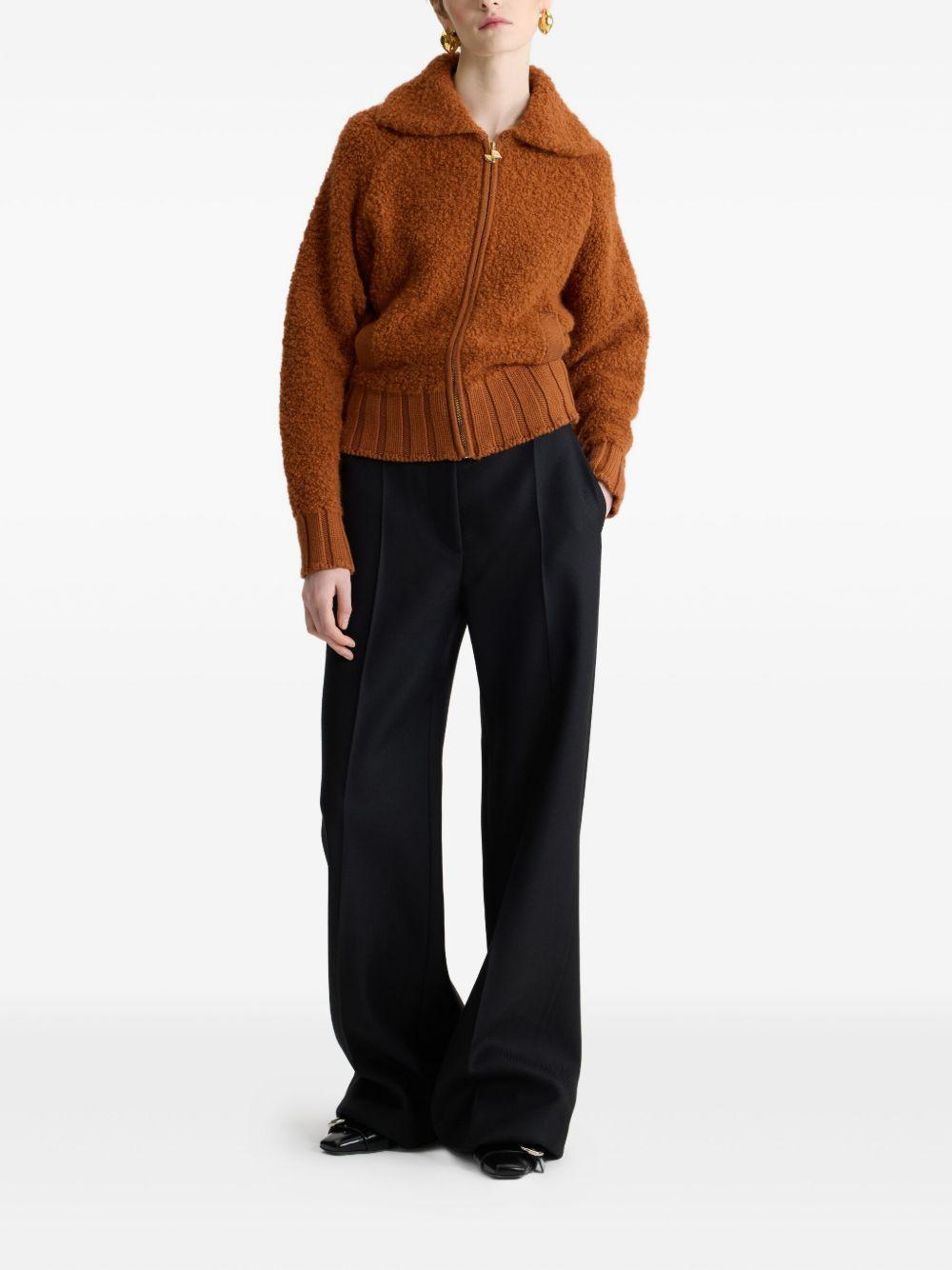 Bouclé bomber jacket in wool and alpaca blend KN2898077 257P PATOU 