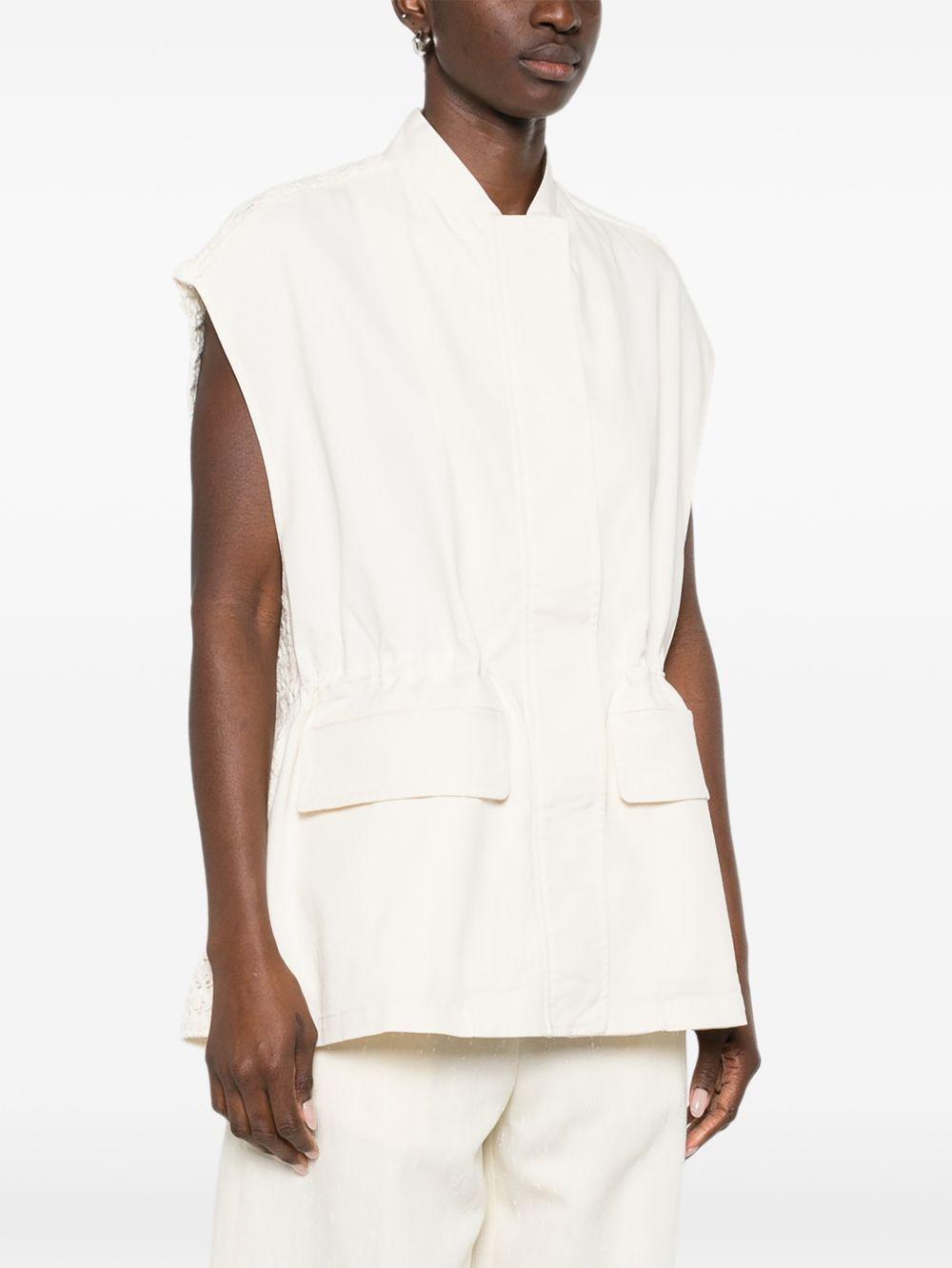 crochet-panel waistcoat CTD266F217L932 0145 FABIANA FILIPPI 