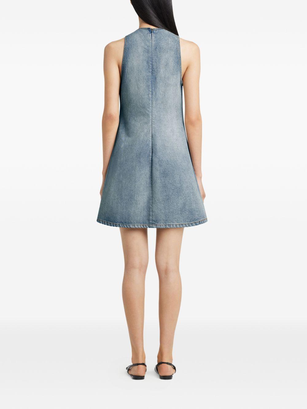 HERITAGE SLEEVELESS DENIM DRESS 126DRO791DE0058 7055 COURRÈGES 