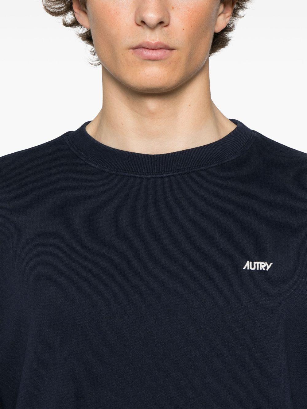 Logo sweatshirt SWPM A1JBJERSEY BLUE AUTRY 