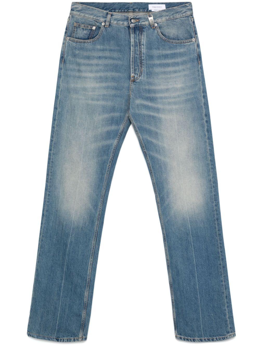 Straight-leg jeans<BR/><BR/><BR/> 814645 QYAA94211 ALEXANDER MCQUEEN 
