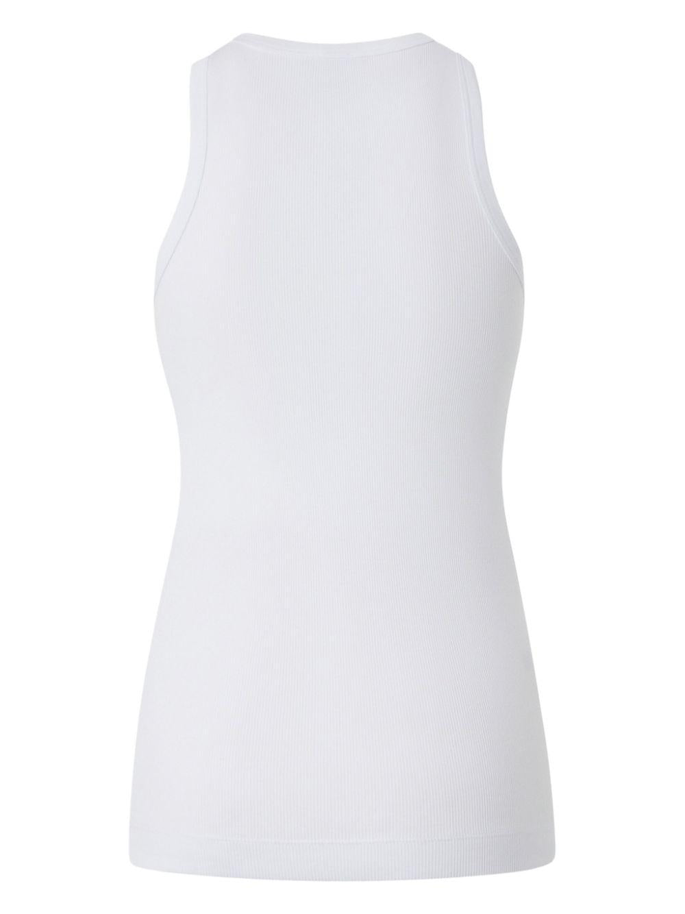Logo-embroidered tank top<BR/><BR/><BR/> 100807 A2C1Z04 PINKO 