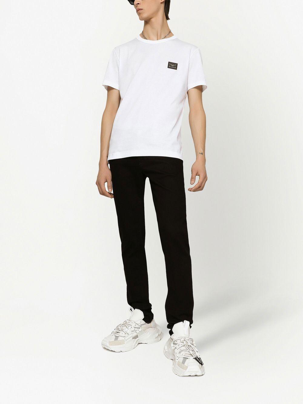 Logo-tag cotton T-shirt G8PT1T G7F2IW0800 DOLCE & GABBANA 