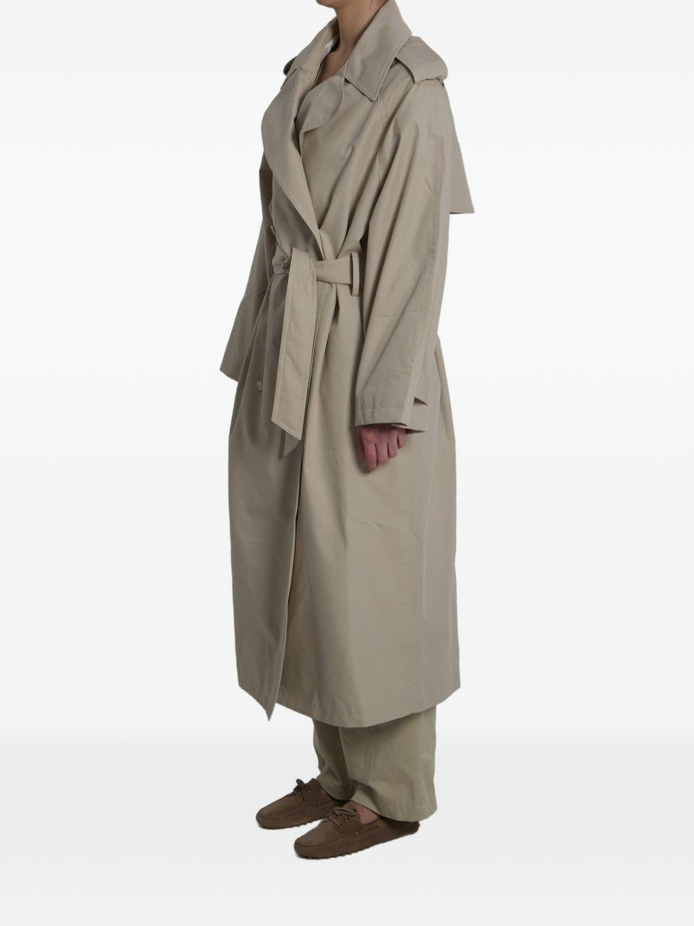 RIVA COTTON TRENCH COAT TRFS21991049 LIGHT BEIGE THE FRANKIE SHOP 