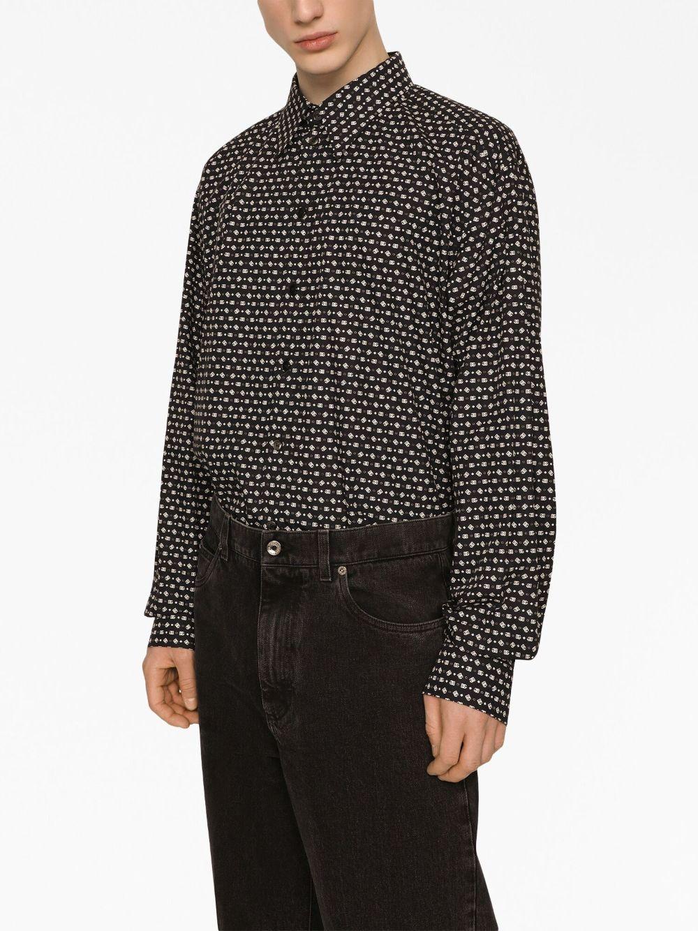 Geometric-print cotton shirt G5IT7T HS5QCHNXLA DOLCE & GABBANA 