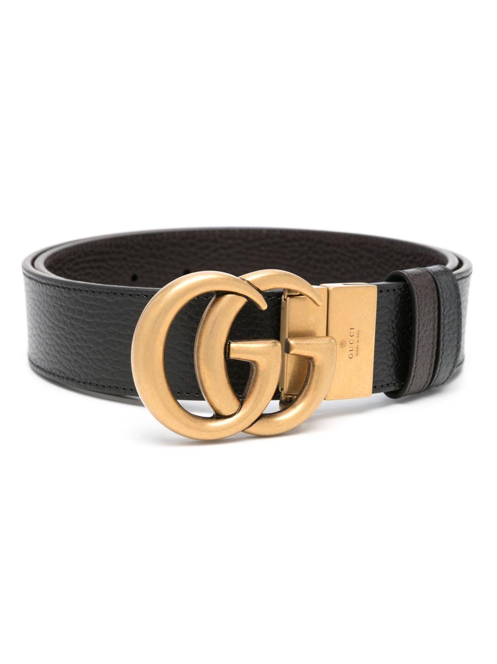 Reversible leather belt with Double G buckle 627055 CAO2T1062 GUCCI 