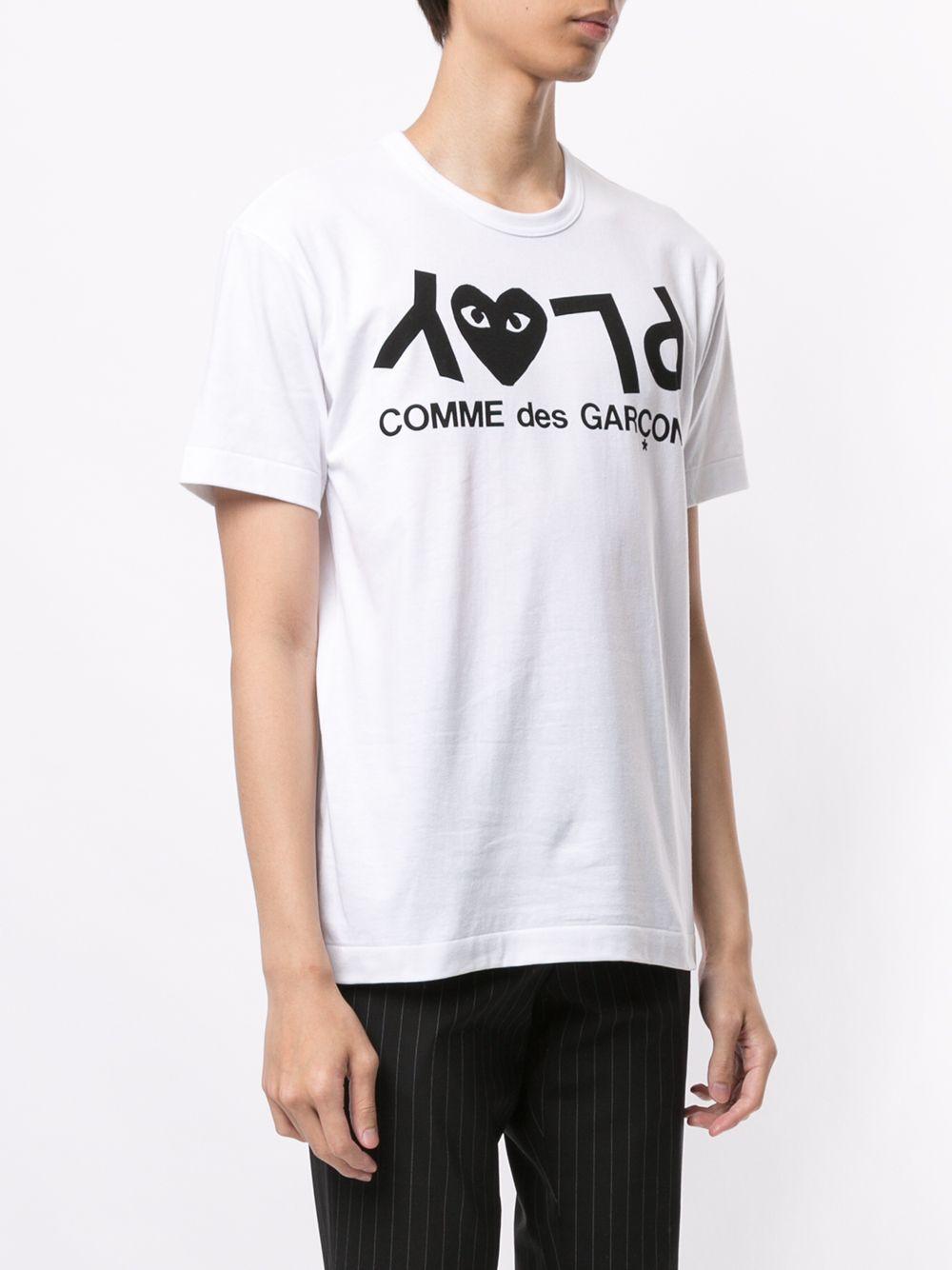 t-shirt stampa cuore P1T068 WHITE COMME des GARÇONS PLAY x Converse 