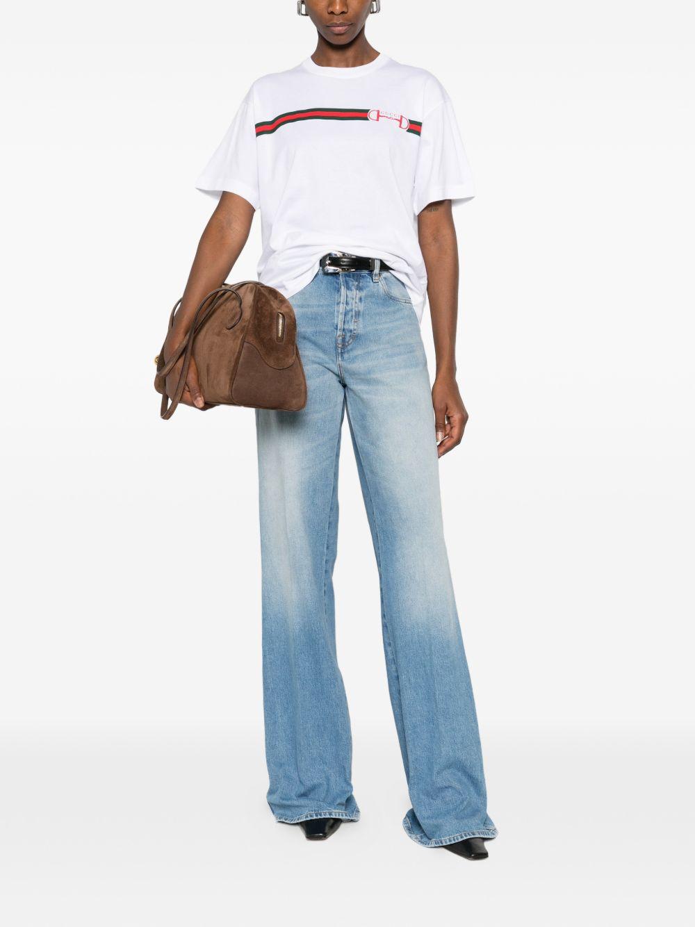Cotton jersey T-shirt with print 837959 XJHM59081 GUCCI 