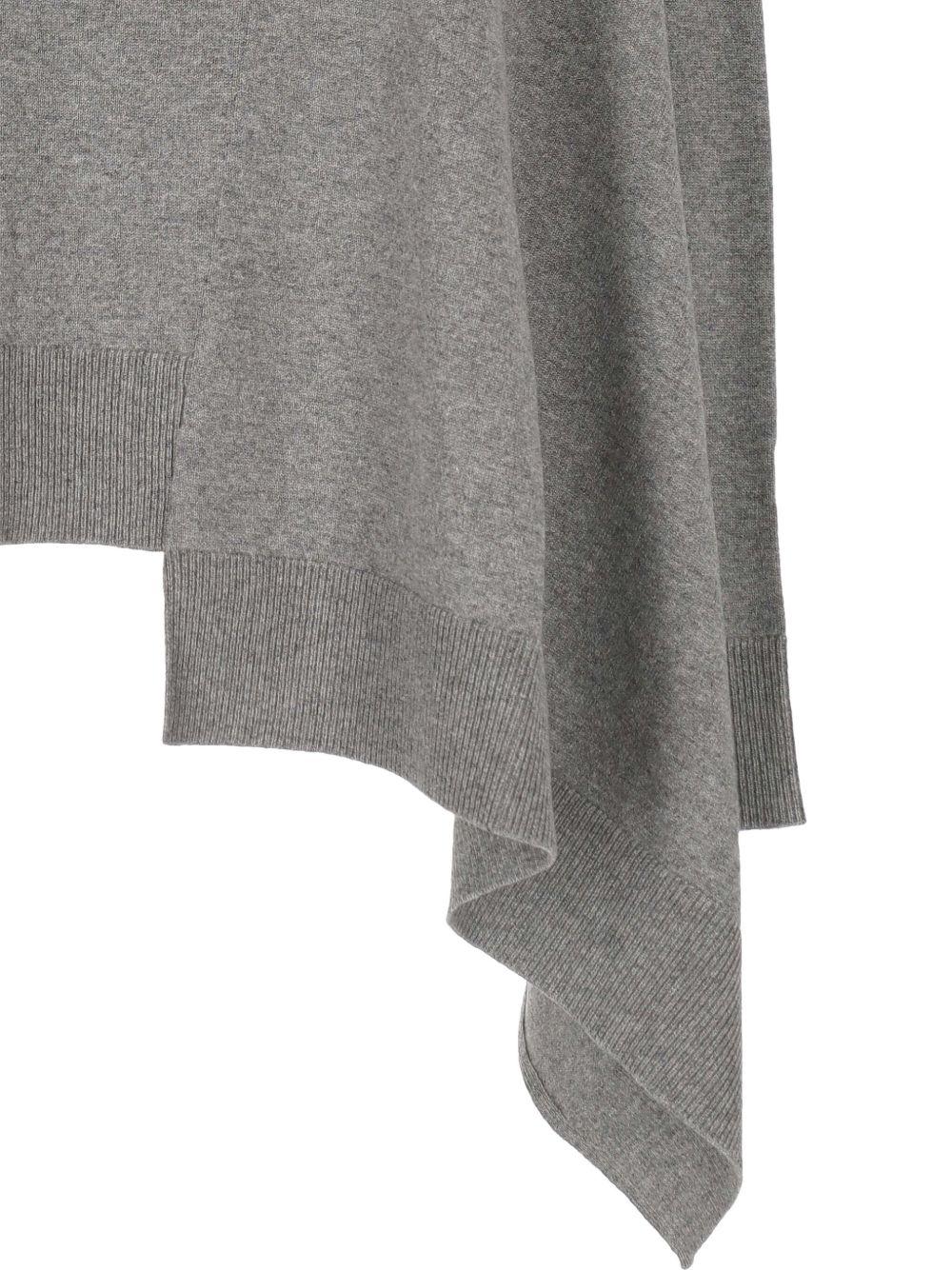 Asymmetrical Cashmere Crew Neck Sweater Knitwear 839874 Q1BEU1020 ALEXANDER MCQUEEN 