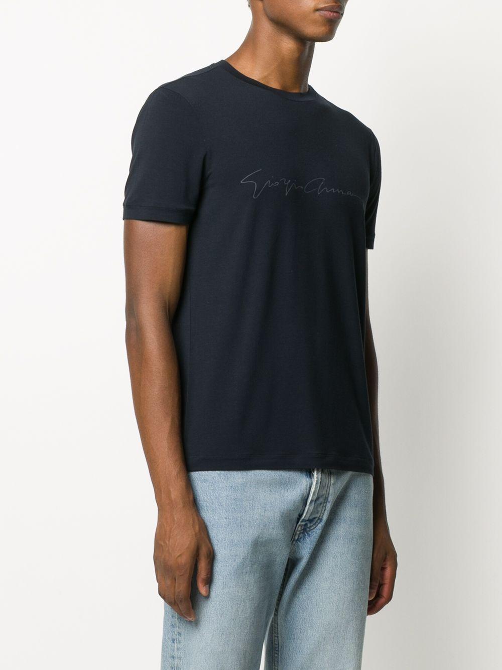 signature print T-shirt 6GST56 SJP4ZUBSG GIORGIO ARMANI 