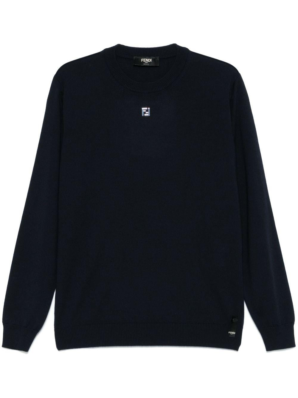 FF-logo plaque sweater<BR/><BR/> FZX091 AU84F0ZNZ FENDI 