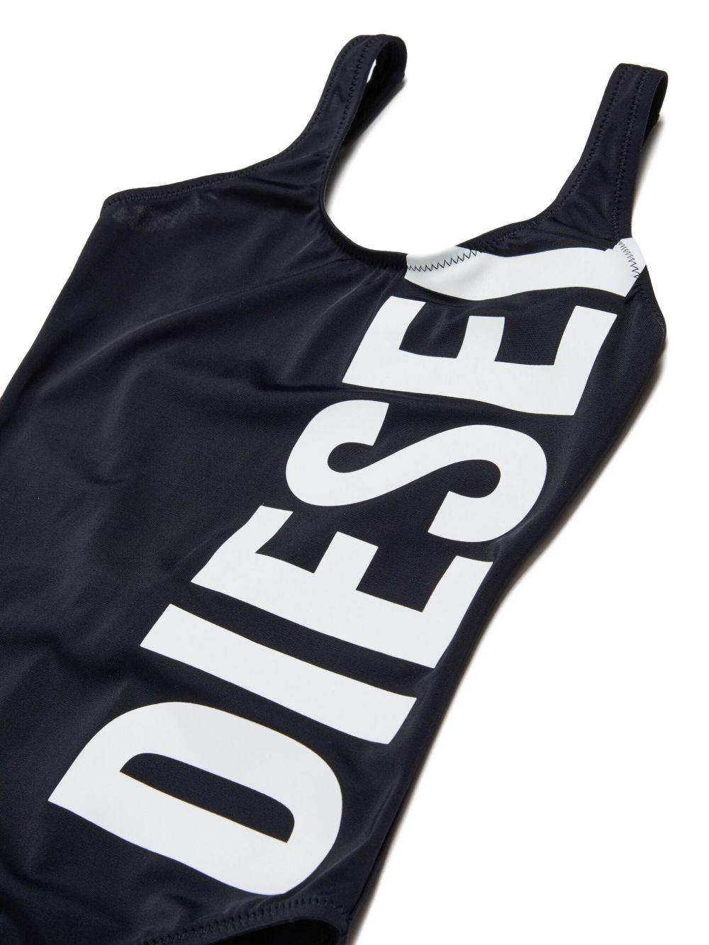 Swimsuit in solid colour with maxi logo J02716 KYAG8K900 DIESEL KIDS 
