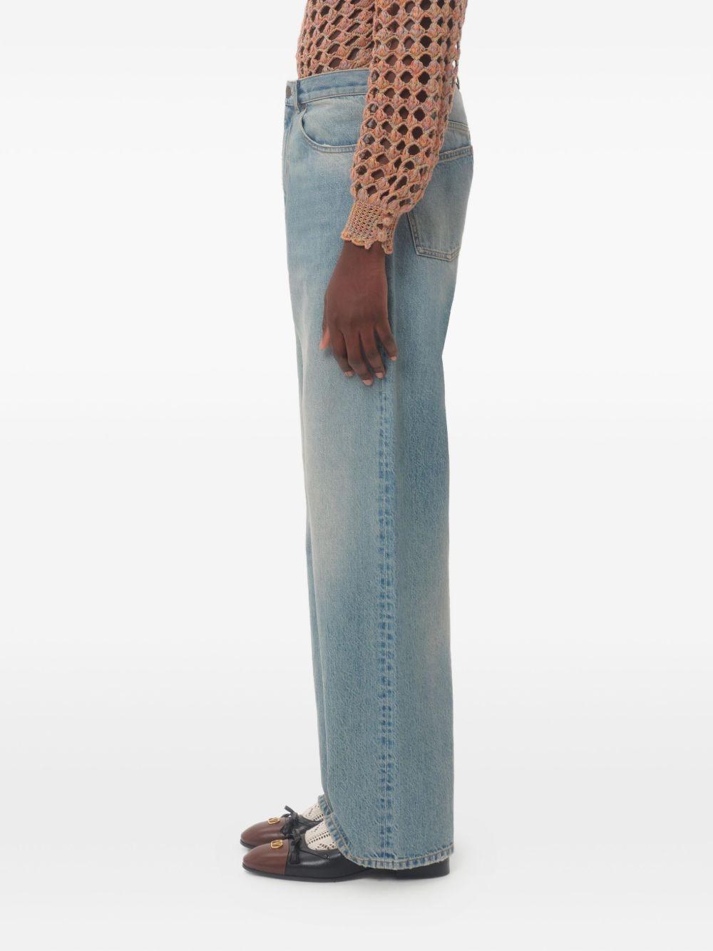 Straight-leg jeans<BR/><BR/> 6V0DE04NAV4 558 VALENTINO GARAVANI 