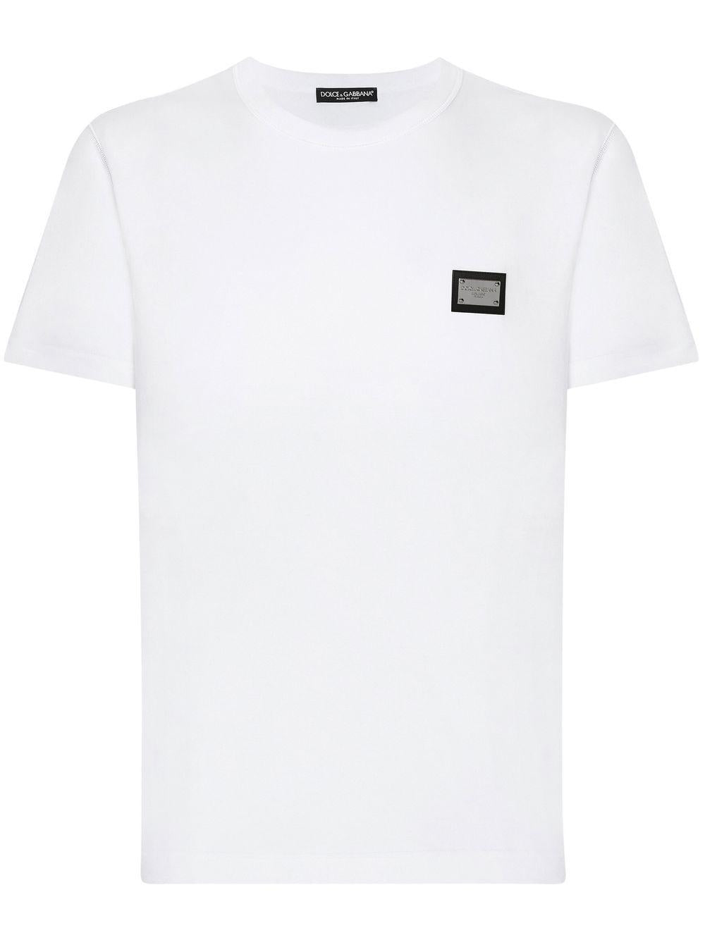 Logo-tag cotton T-shirt G8PT1T G7F2IW0800 DOLCE & GABBANA 