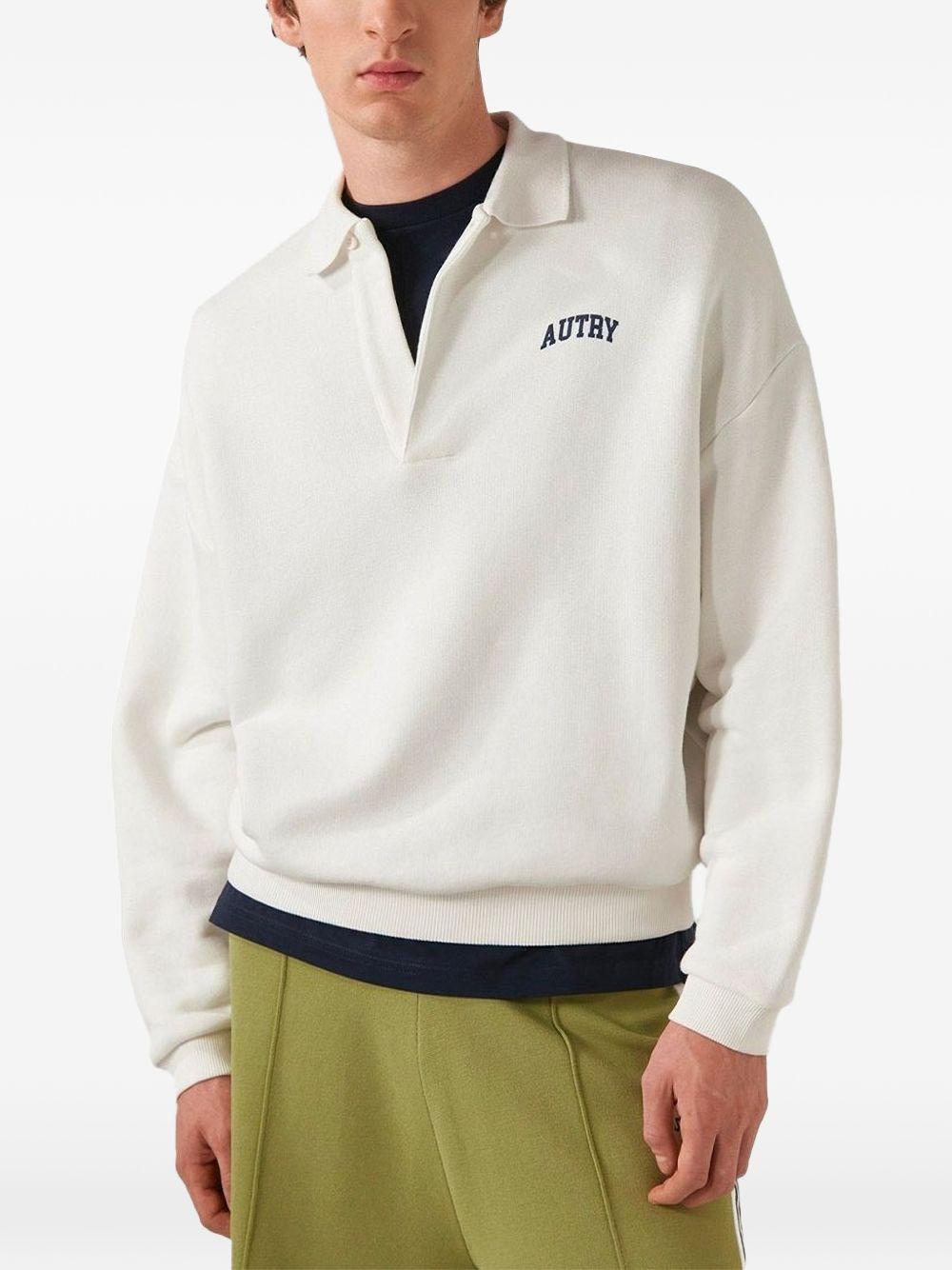 POLO SWEATSHIRT SWPX 034WJERSEY WHITE AUTRY 