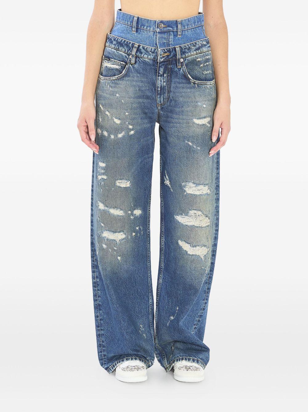 Jeans double layer<BR/> FTDGSD G8OH5S9001 DOLCE & GABBANA 