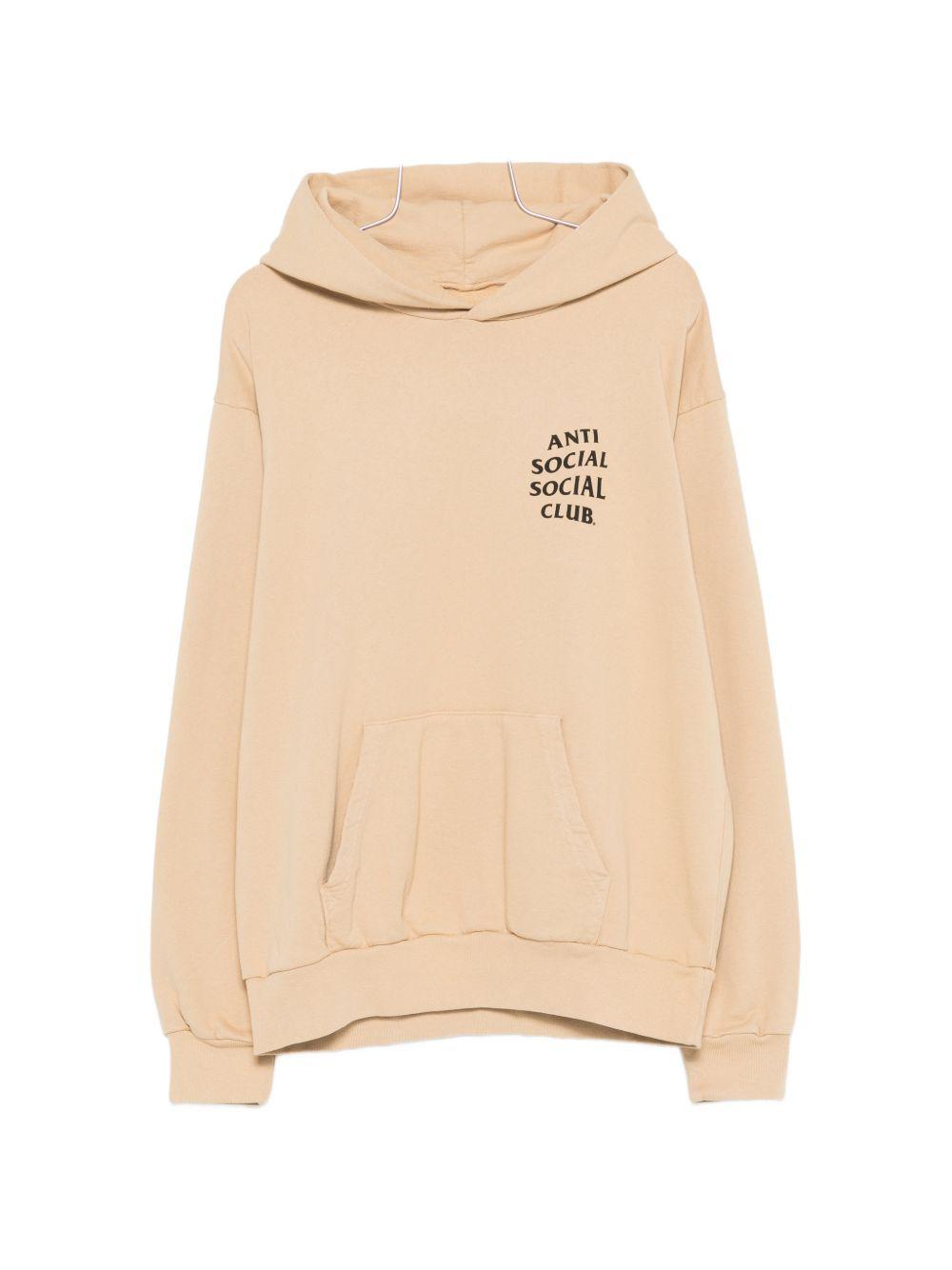 logo-print hoodie ASSC070012 TAN ANTI SOCIAL SOCIAL CLUB 