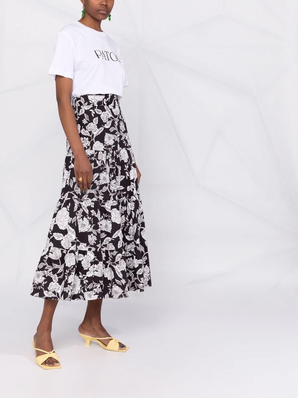 Logo-print organic-cotton T-shirt<BR/><BR/><BR/><BR/><BR/><BR/> JE0299999 001W PATOU 