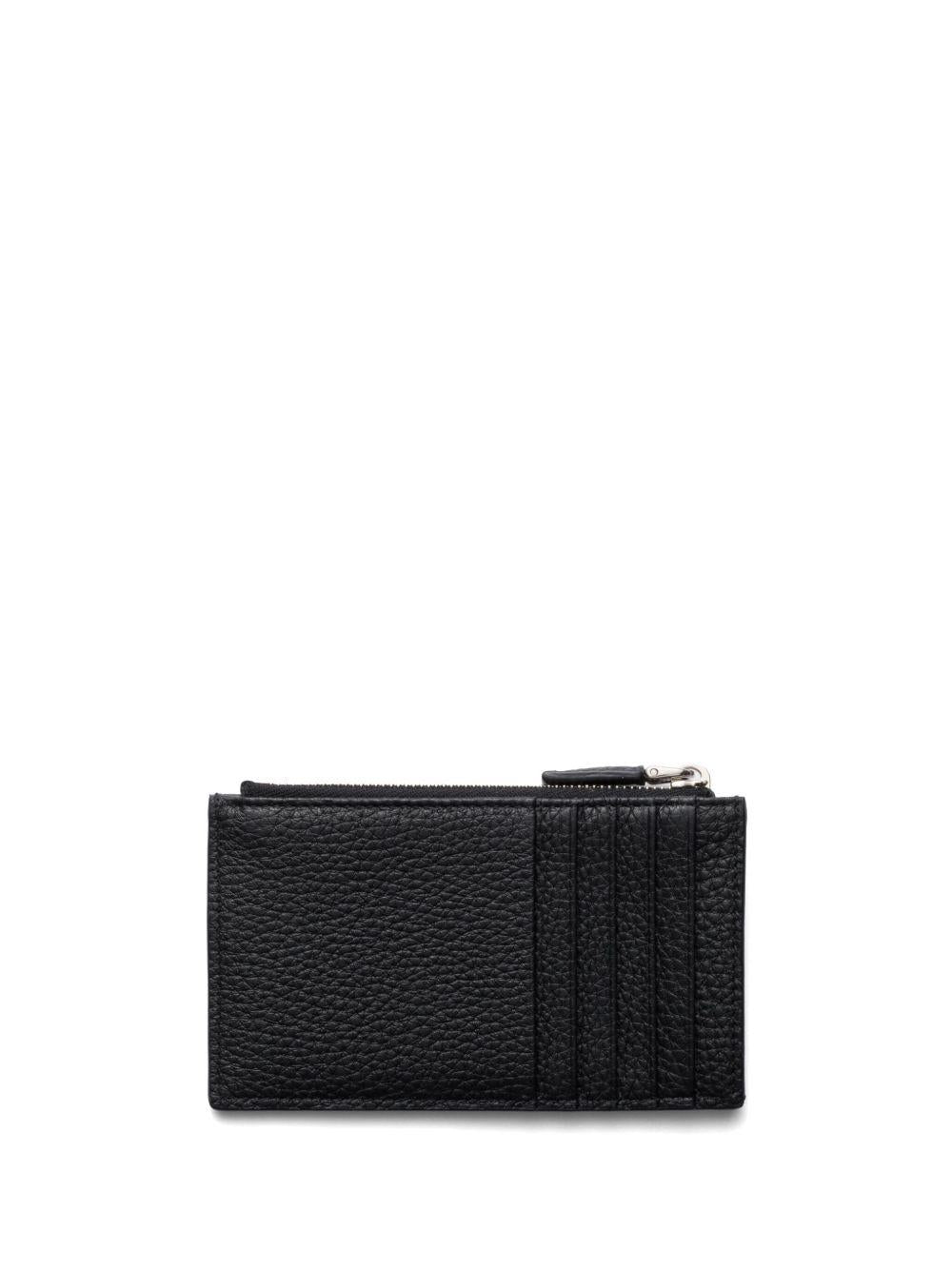 Zipper leather card holder 2MC0862E54 F0002 PRADA 