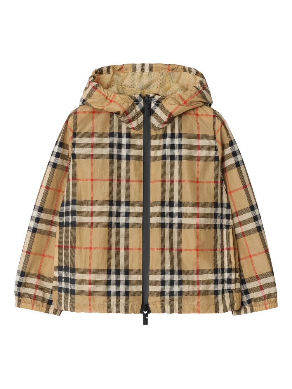 Hooedie check jacket 8113726 C3059 BURBERRY KIDS 