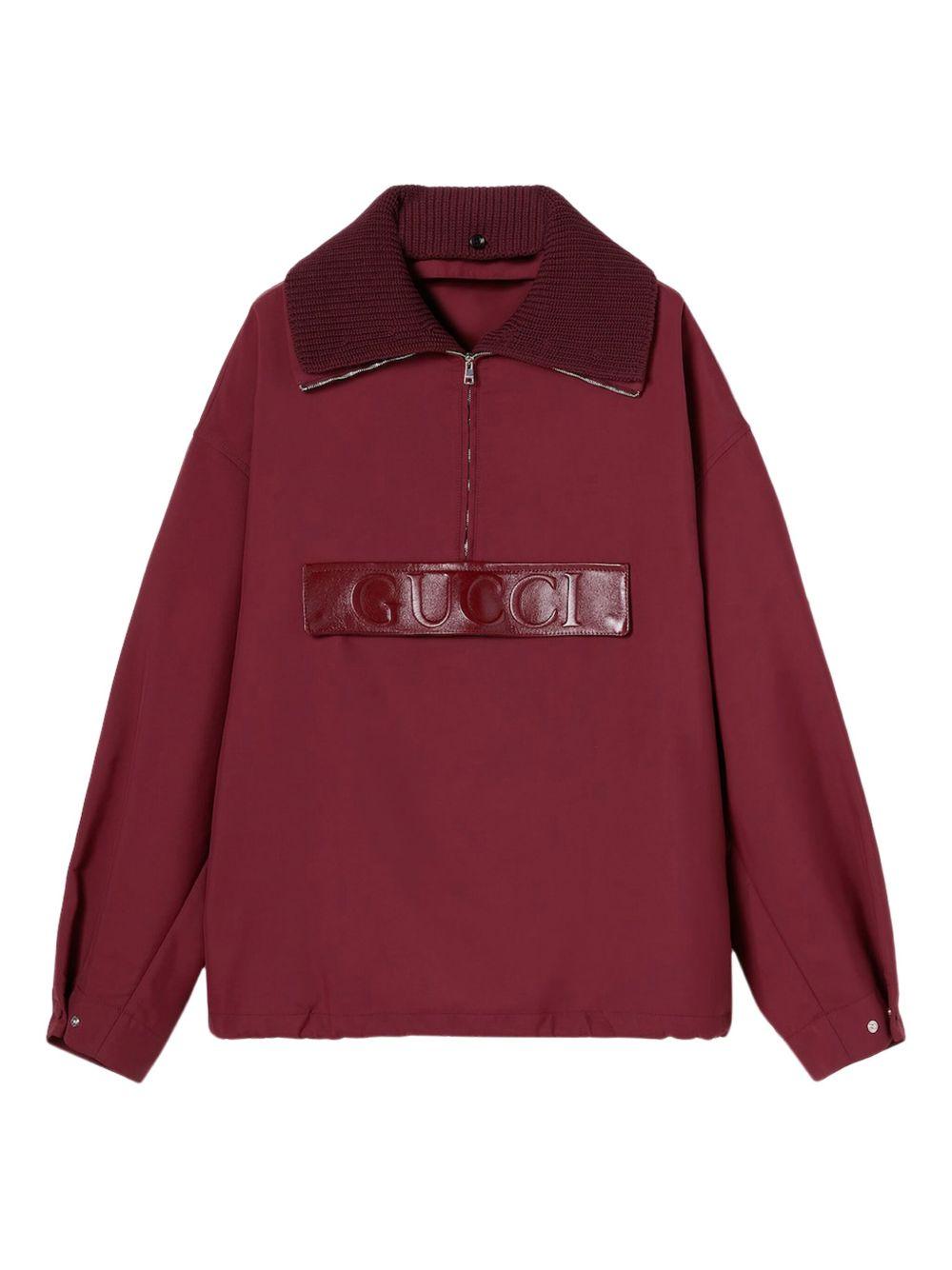 Bomber jacket in embossed gabardine 816904 Z8BYB6014 GUCCI 