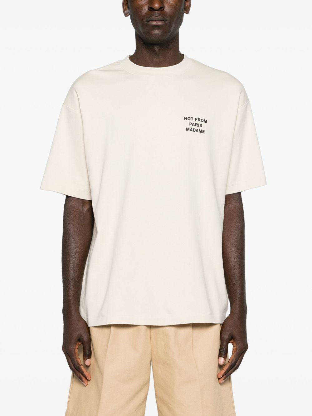 Le Slogan Classique cotton t-shirt PERM-TS203 CO002MT DRÔLE DE MONSIEUR 