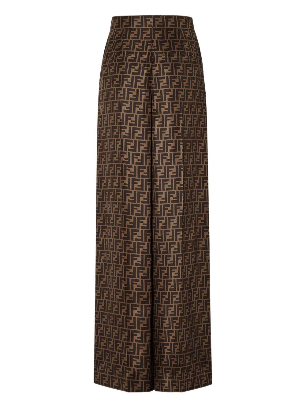Wide leg trousers with trouser crease FR6606 A8G3F118W FENDI 