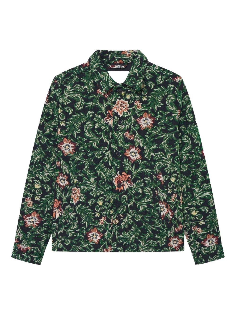 Jaiden Flower Jacquard Overshirt 1000585 100 LES DEUX 