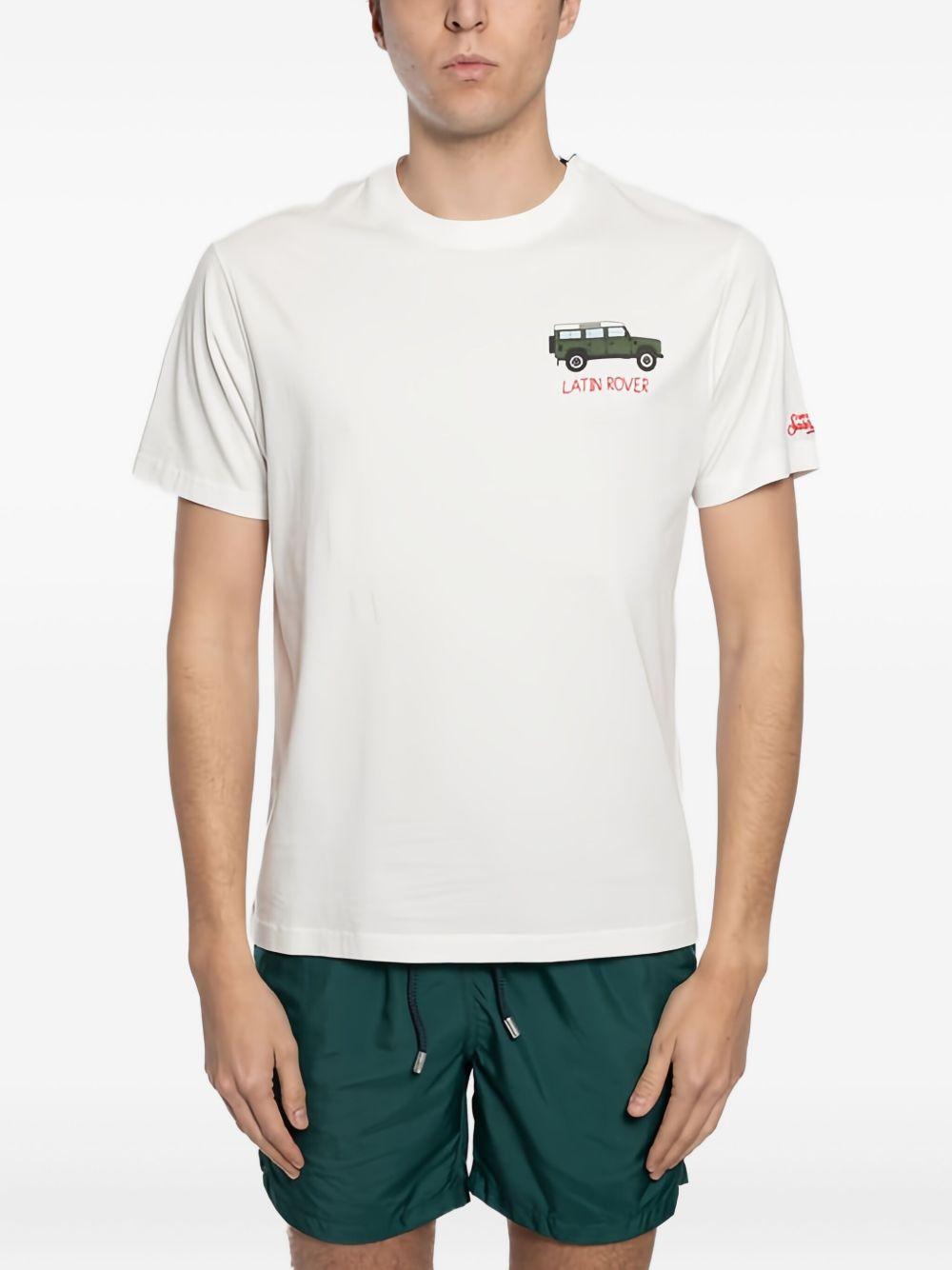 Logo car T-shirt TSHIRTMAN 02704HSBLATINLOVER01NEMB MC2 SAINT BARTH 