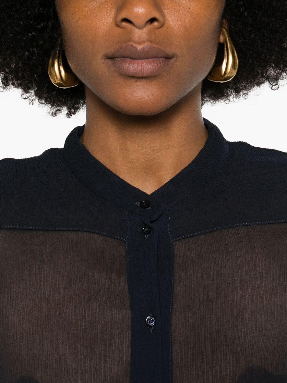 chiffon-crepe silk shirt<BR/><BR/> CHC24AHT11006 48Q CHLOÉ 