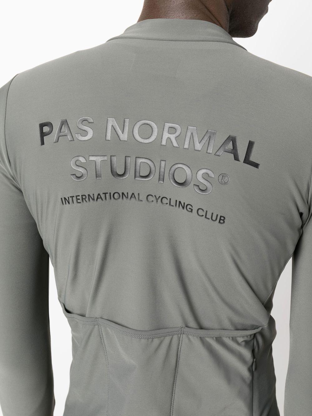 Logo-print zip-up sweatshirt MJ0117H DARK GREY PAS NORMAL STUDIOS 
