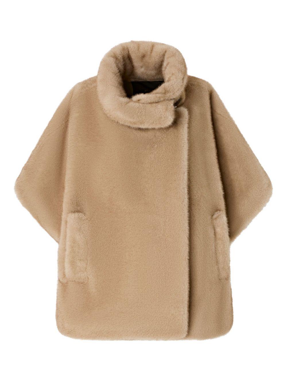 Faux fur cape 103837 A2PIC60 PINKO 