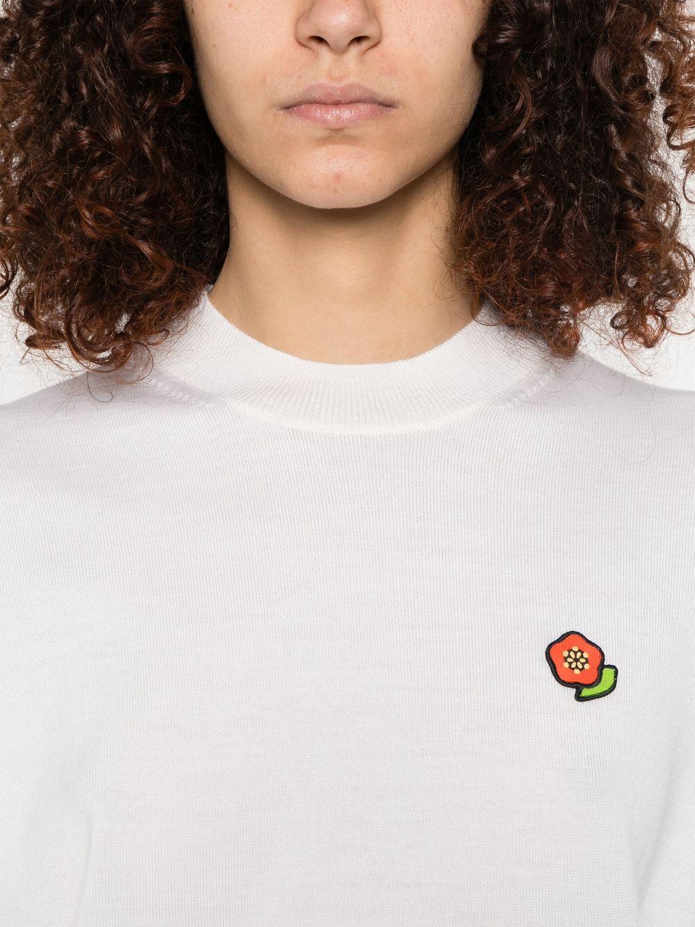 Lo flower sweatshirt FF52PU7123LB 02 KENZO 