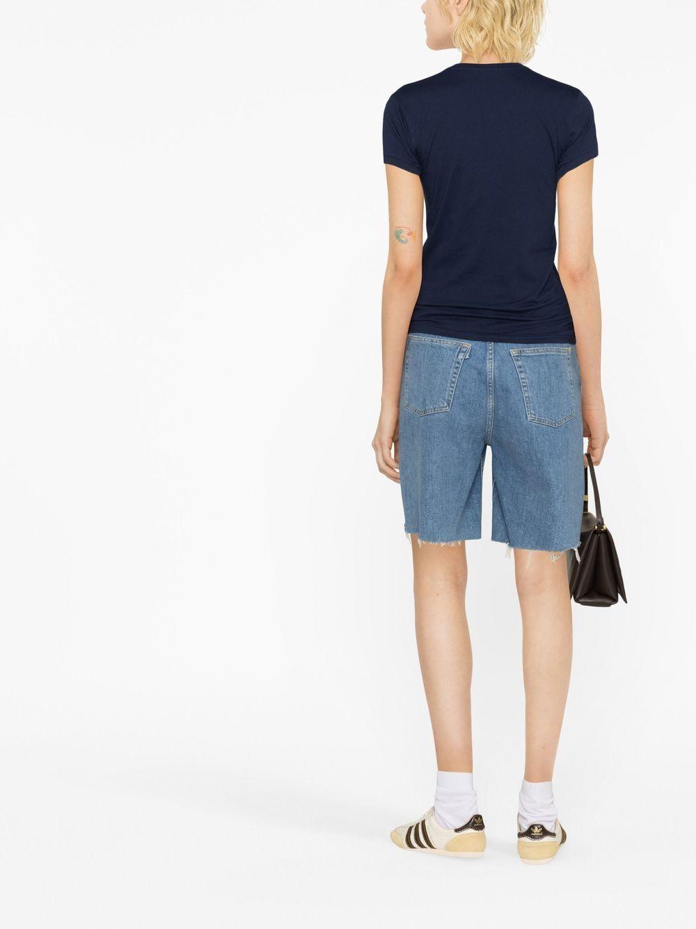 Polo Pony cotton T-shirt<BR/><BR/><BR/> 211898698006 CRUISE NAVY POLO RALPH LAUREN 