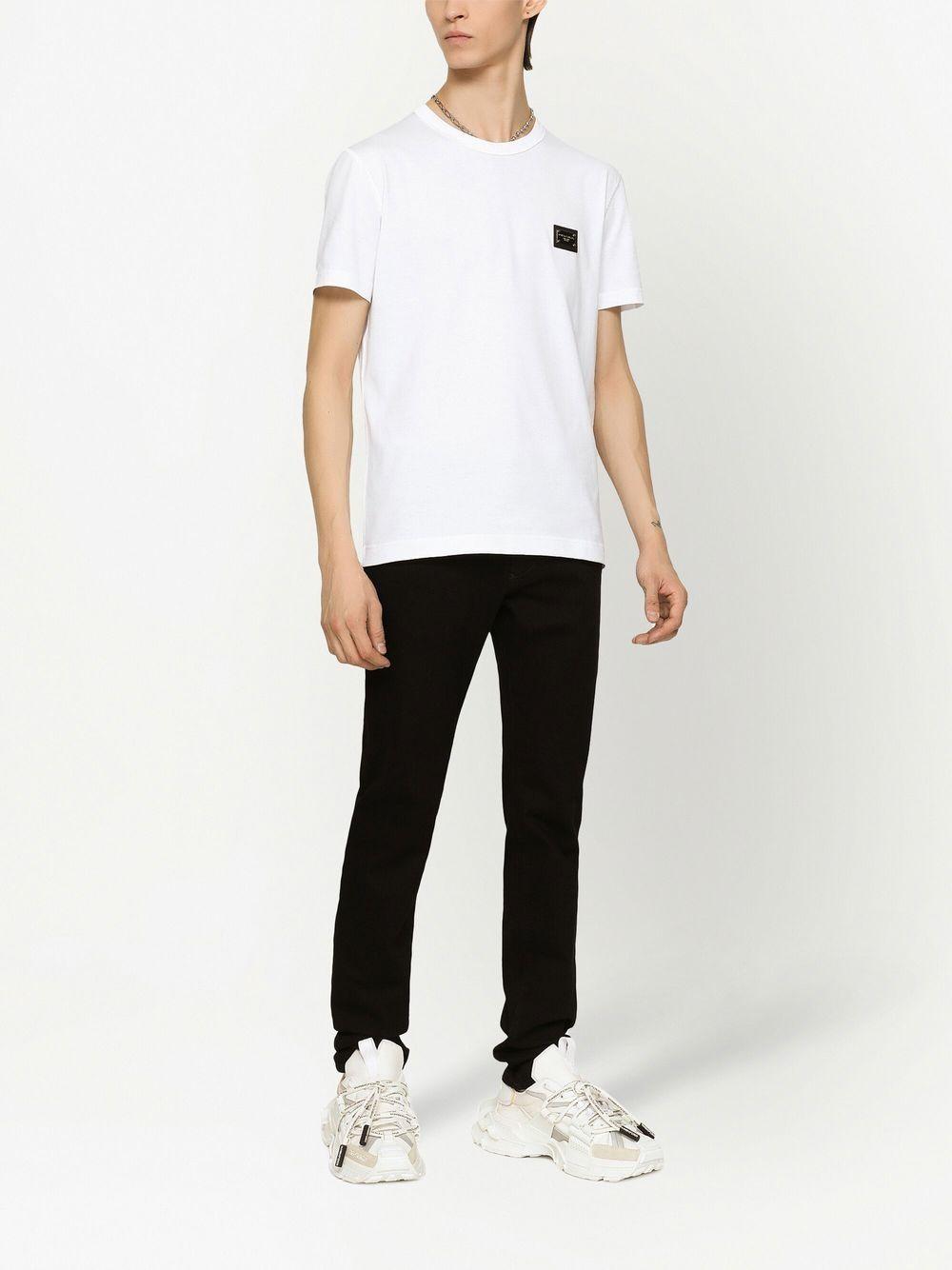 Logo-tag cotton T-shirt G8PT1T G7F2IW0800 DOLCE & GABBANA 