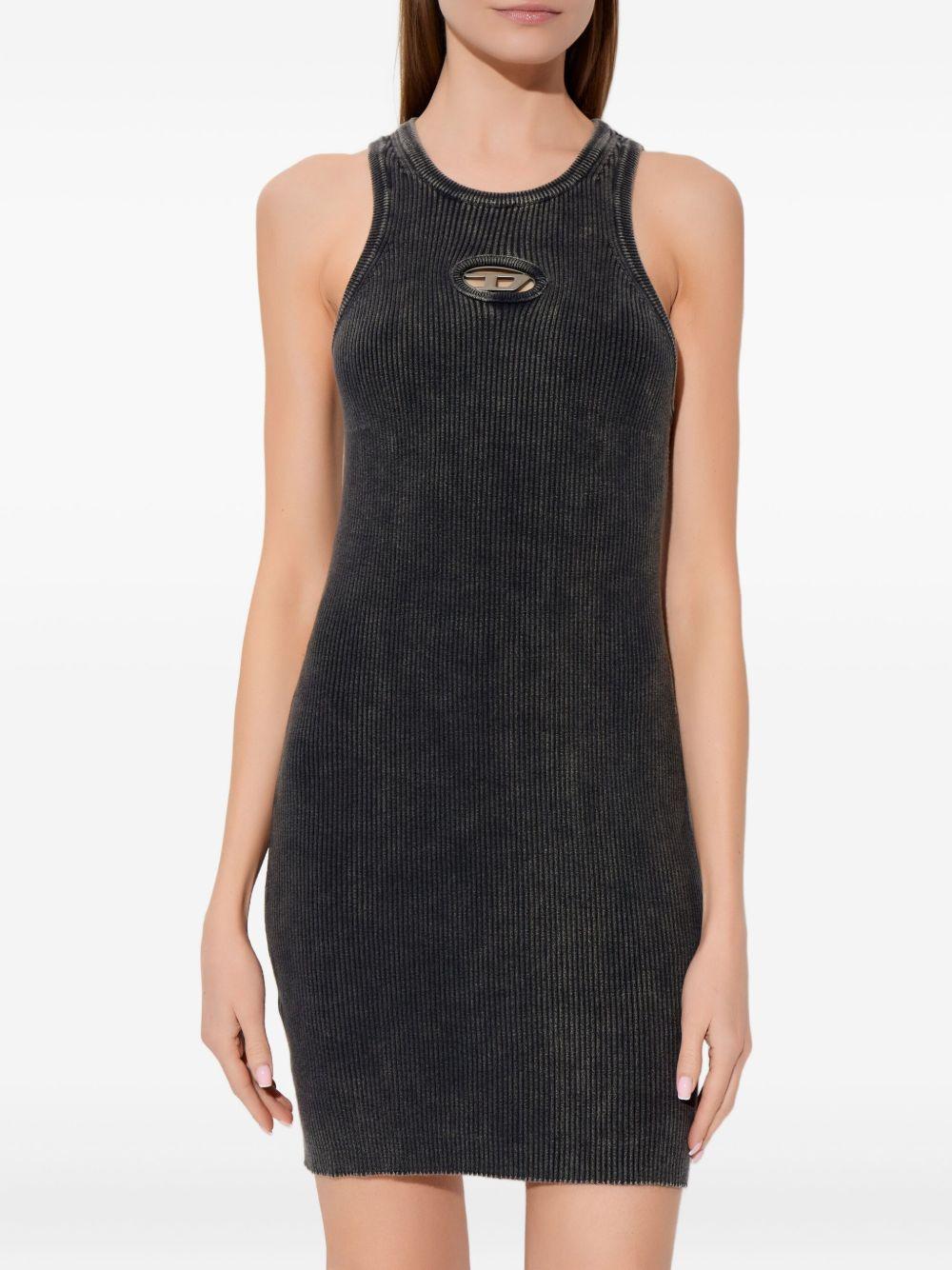 M-Anchorage logo-plaque ribbed mini dress A21698 0AKBQ900 DIESEL 