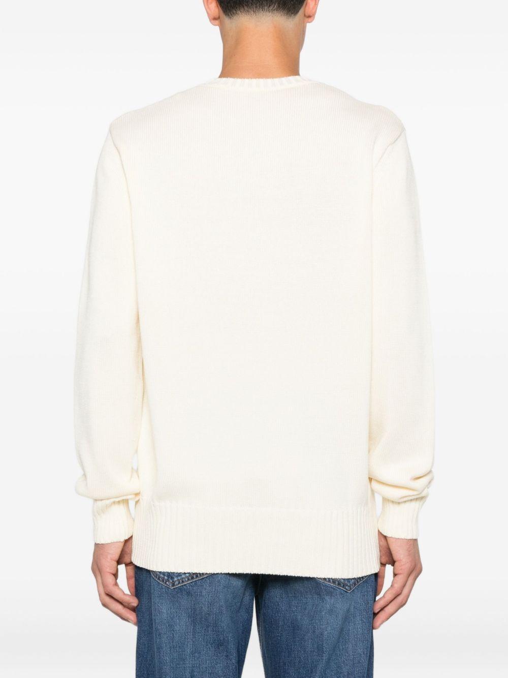 Sweater in cotton knit with GIVENCHY Paris embroidery BM90W04YNM 150 GIVENCHY 