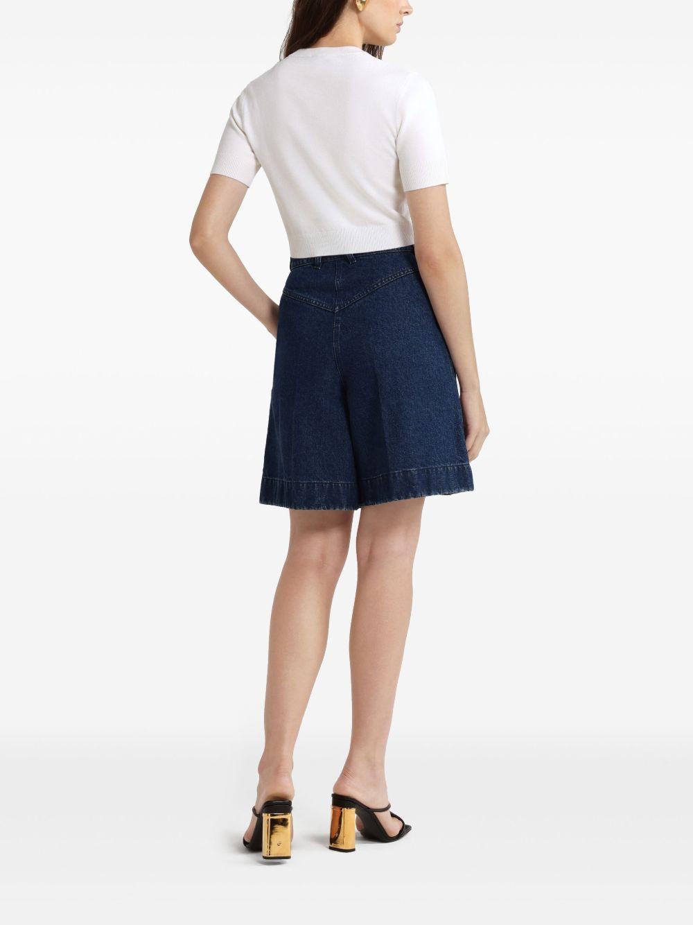 Logo-jacquard cropped top<BR/><BR/> KN2228045 001W PATOU 