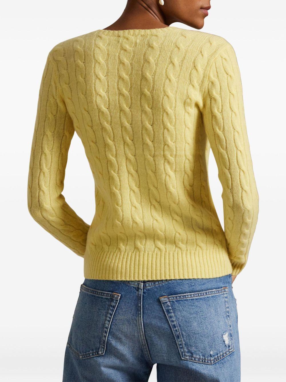 Cable Wool-Cashmere Crewneck Jumper 211971865007 FALLYELLOW POLO RALPH LAUREN 