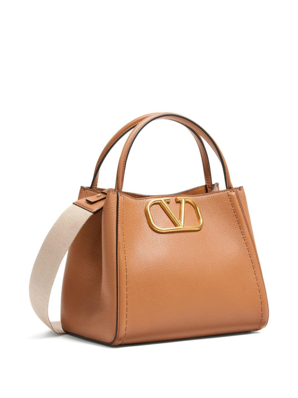 Medium Alltime leather tote bag<BR/><BR/><BR/> 5W2B0Q18IMZ ZG1 VALENTINO GARAVANI 
